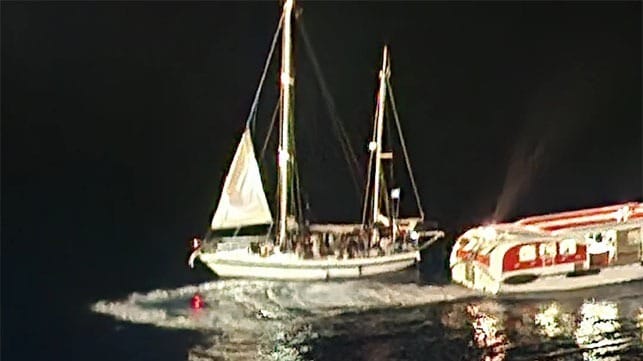 migrant rescue by cruise ship