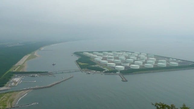 The Shibushi strategic petroleum reserve site, one of Japan's large-scale emergency storage complexes (Sanjo / CC BY SA 3.0)