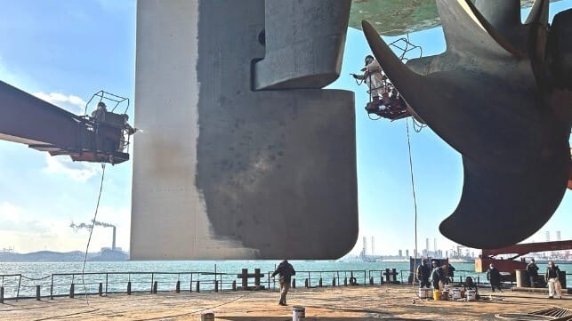 Subsea Industries rudder repairs