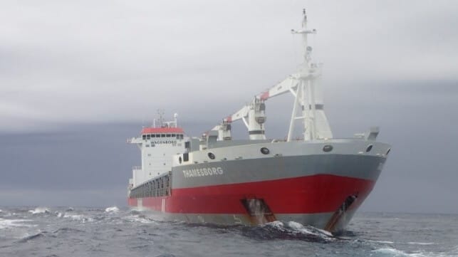vessel aground in the Arctic