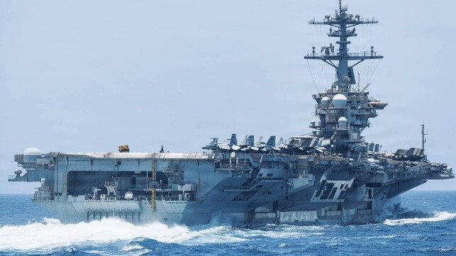 USS Abraham Lincoln under way in the Arabian Sea, June 2026 (USN / Centcom)