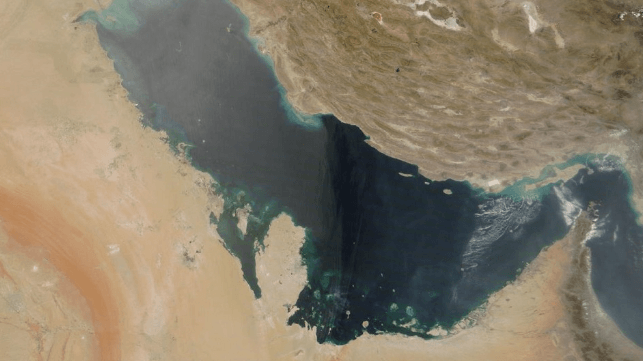 The Arabian Gulf and Strait of Hormuz from space (NASA file image)
