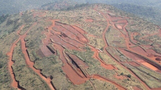 Early works at the Simandou mine site (Rio Tinto handout photo)
