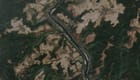 A handful of barges transit the Rhine near Kaub, Germany, July 30 (Copernicus / Sentinel-2)