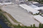 The original Kaiser assembly sheds, upper right, are home to New Pacific's operations. The old yard's slipways, far left, can still be discerned (New Pacific)