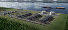 An illustration of the planned liquefaction trains at the Alaska LNG liquefaction terminal (file image)