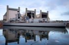 HMS Iron Duke towards the end of a 49-month refit, 2022. The vessel was de facto decommissioned after 16 months of additional operational service (Royal Navy)