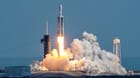 The Falcon Heavy carrying Viasat-3 F3 (Courtesy SpaceX)