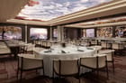 cruise ship dining room with digital sights and sounds