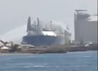 fire on LNG tanker