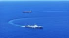 Chinese destroyer in the Gulf of Aden in 2024