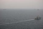 The Royal Navy escorts a guarded flotilla of Russian military cargo vessels in the English Channel, including the notorious Sparta, named in Dossier Center's report (Royal Navy file image)