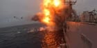 SINKEX explosion on frigate