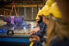 keel block shipbuilding new UK support ship