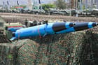 Houthi antiship missiles on display (Houthi Military Media file image)