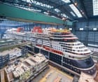 Disney cruise ship under construction