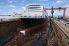 training ship under construction