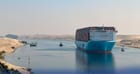 Maersk containership in the Suez Canal