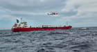 firefighters arriving at tanker after explosion