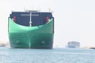 containerships in the Suez Canal