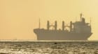 bulker at anchor