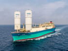 LNG with wind sails