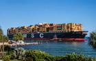 containership arriving at Port Everglades