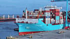 Maersk containership docked