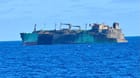 Fire-damaged, false-flagged LNG carrier Arctic Metagaz (NOC Libya)