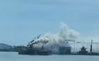 fire on bulker undergoing repairs in China