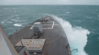 A U.S. Navy destroyer exercises freedom of navigation in the Taiwan Strait (USN file image)