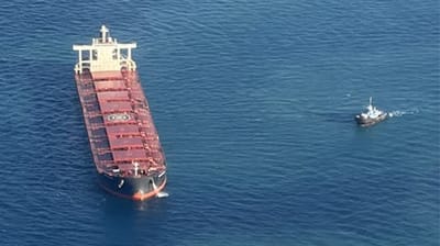 grounded bulker refloated