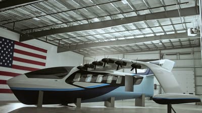Modern wing-in-ground vehicles fly well above the surface to provide clearance for waves and turns (File image courtesy Regent)
