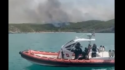 Evacuations by Italian Coast Guard