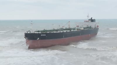 tanker aground