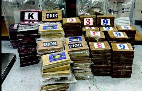 cocaine seized from tanker
