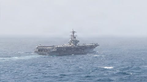 USS George H.W. Bush (CVN 77) in the Arabian Sea last week (CENTCOM)