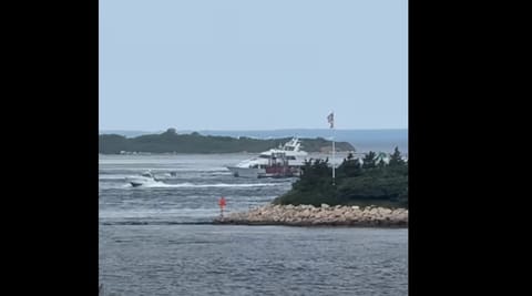 Favor aground off Woods Hole (USCG)