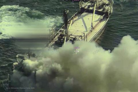 Aftermath of the strike on Golden Leo (Ukrainian Naval Forces)