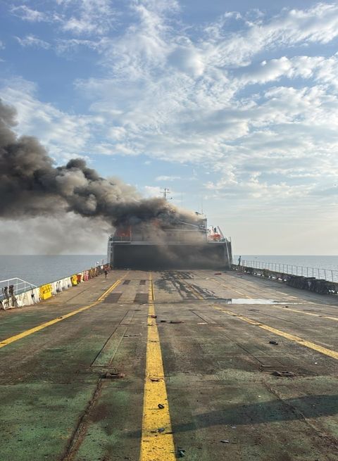 Damage to the Nadezhda (Turkish social media)