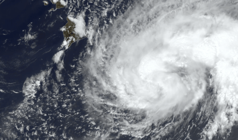 Lala as of August 14 (NOAA / GOES)