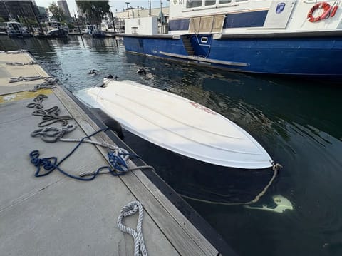 Capsized Yamaha