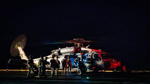 A joint boarding team prepares for an interdiction, January 2026 (USN file image)