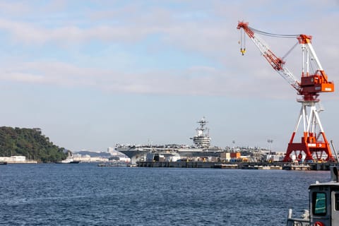 USS Theodore Roosevelt docks in Yokosuka, October 16 (US Navy)