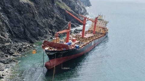 wreck of MSC Baltic III