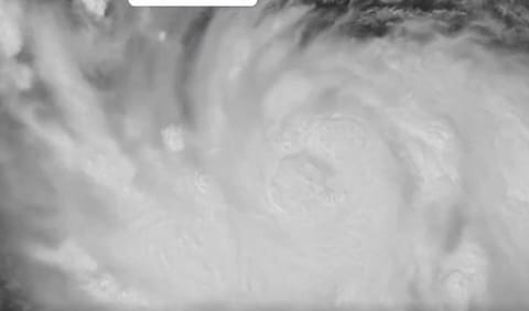 Hurricane Polo at the outset of an extreme rapid intensification cycle, Sept. 21 (NOAA / CIRA)