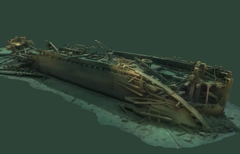 Great Lakes schooner wreck