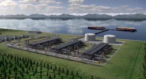 The proposed Alaska LNG liquefaction plant on Cook Inlet (Alaska LNG)