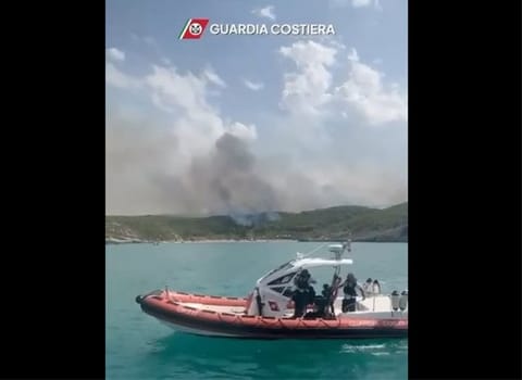Evacuations by Italian Coast Guard