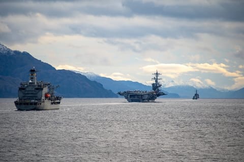 USN in Strait of Magellan